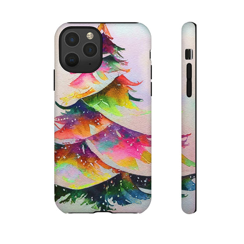Swooshy Christmas Tree - Impact Resistant Phone Case iPhone 11 Pro Matte